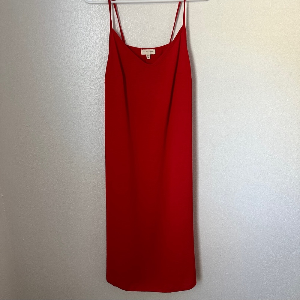 See You Monday long red dress size S